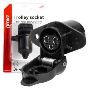 Trailerkontakt 3 PIN vejrbestandig AMIO-03212