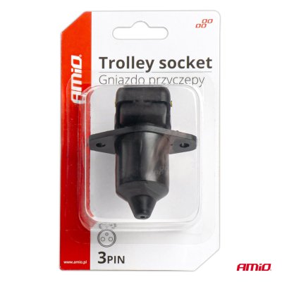 Trailerkontakt 3 PIN vejrbestandig AMIO-03212