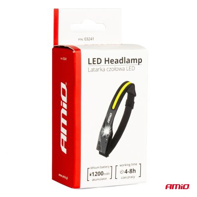 Genopladelig LED Hovedlygte XPE+COB 1200mAh LH05