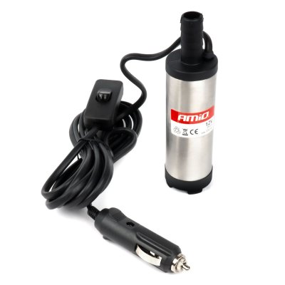 Elektrisk dieselpumpe 12V/230V neddykbar diameter 38 mm sæt med slange