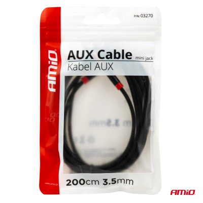 AUX-kabel mini jack-jack 3,5mm 200cm