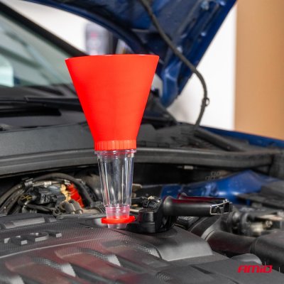 Motorolie tragt med holder 125mm AMIO-03278