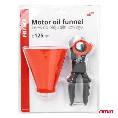 Motorolie tragt med holder 125mm AMIO-03278