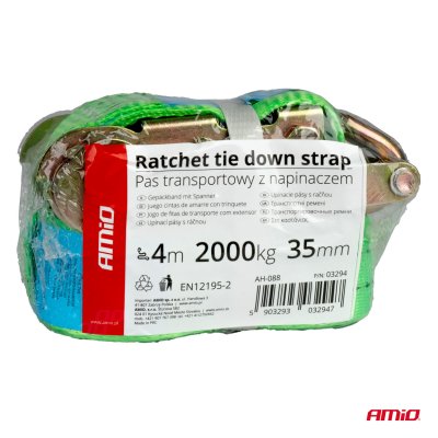 Ratchet spænde 2000kg 38mm 4m