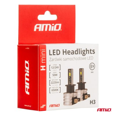 LED Forlygter H-mini Serie H3 AMiO-03330
