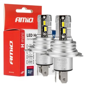 LED Forlygter H-mini Serie H4/H19 AMiO-03331
