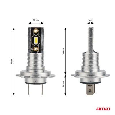 LED Forlygter H-mini Serie H7/H18 AMiO-03332