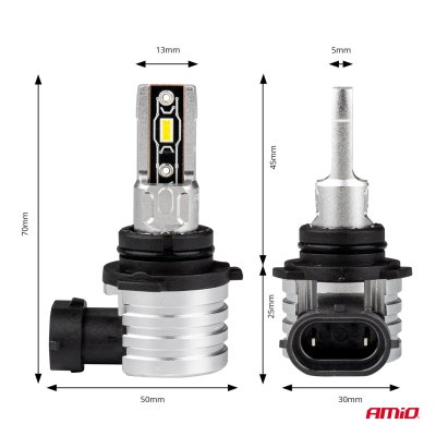 LED Forlygter H-mini Serie HB4 9006 AMiO-03335