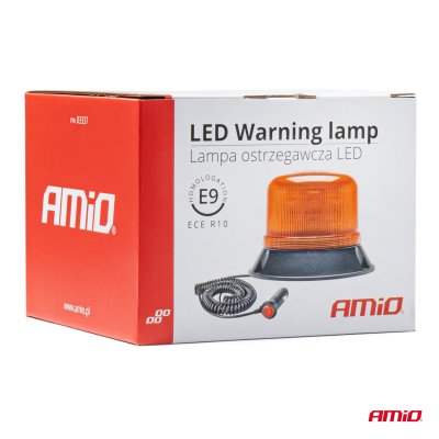 LED Advarselslampe W22m Magnetisk / 3 skrubber, ECE R10 60LED 12/24V IP66 AMIO-03337