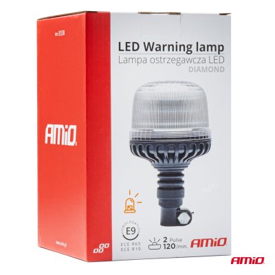 LED Advarselslampe W25p Flex PIPE R65 R10 24LED 12/24V IP66 AMIO-03338