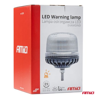 LED Advarselslampe W25SB 12V 24V AMIO-03339