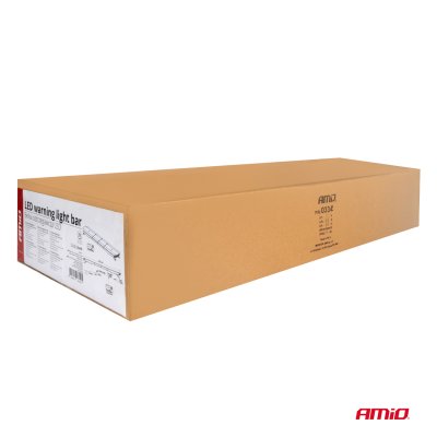 LED advarselslygtebar 51 funktioner 76cm godkendelse R65 R10 12-24V AMIO-03342