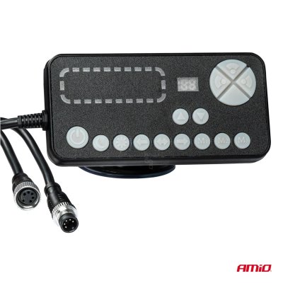 LED advarselslygtebar 51 funktioner 76cm godkendelse R65 R10 12-24V AMIO-03342