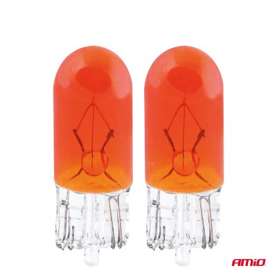 Halogenpærer T10 W5W W2.1x9.5d 12V 2 stk. blister