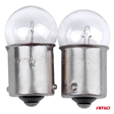 Halogen pærer R10W BA15s 12V 2stk blister