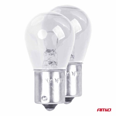 Halogenpærer P21W BA15s 12V 2stk blister
