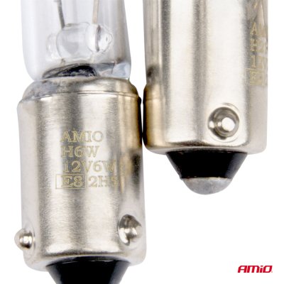 Halogenpærer H6W 12V 6W BAX9S hvid 2 stk. blister