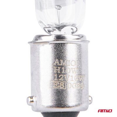 Halogenpærer H10W 12V 10W BAX9S hvid 2 stk. blister