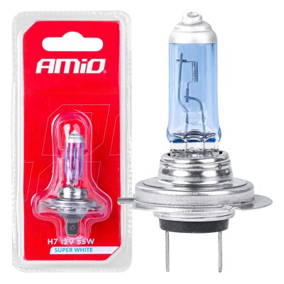 Halogenpære H7 12V/55W Super Hvid 1stk blister