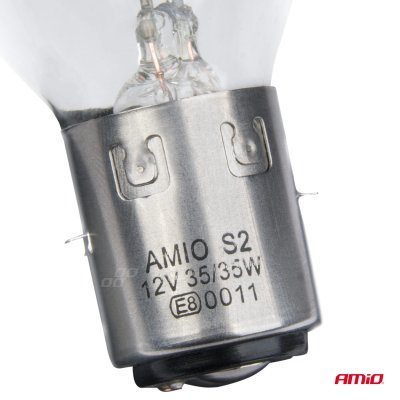 Halogenpære S2 12V 35/35W BA20d 1stk