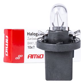 Halogenpærer T5 B8.5D 12V 8.5W BAX1.2W hvide 10stk