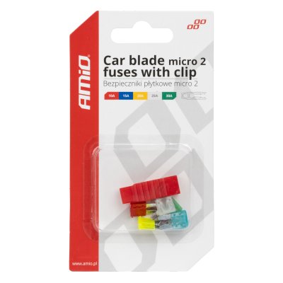 Bilblad mikro 2 sikringer MIX AMIO-03379
