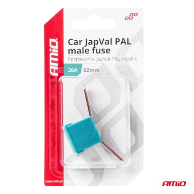 Bil JapVal PAL han sikringer 62mm 20A AMIO-03426