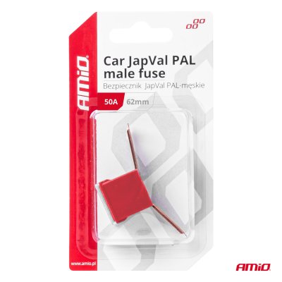 Bil JapVal PAL han sikringer 62mm 50A AMIO-03429