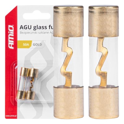 Bil AGU glas sikringer 50A AMIO-03486