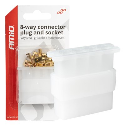 Connector stik og sokkel sæt AMIO-03516