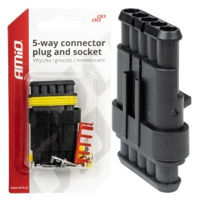 Connector stik og sokkel sæt AMIO-03521