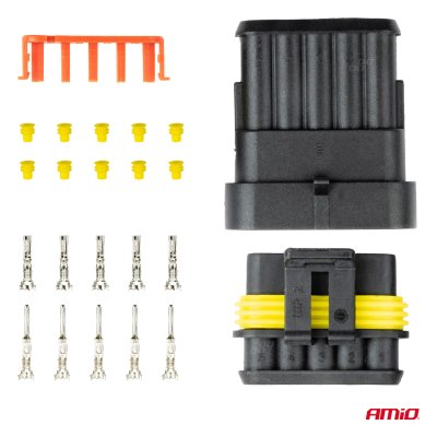 Connector stik og sokkel sæt AMIO-03521