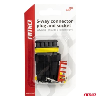 Connector stik og sokkel sæt AMIO-03521