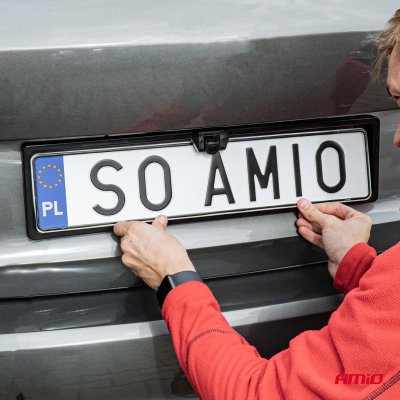 EU nummerpladeholder med trådløst bakkamera