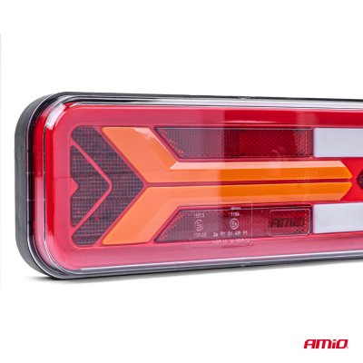 Bagkombinations LED lampe AMiO RCL-09-L dynamisk, venstre AMIO-03575