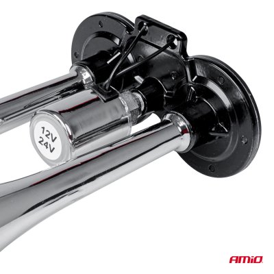 Dobbelt fanfarehorn 12-24V AMIO-03617