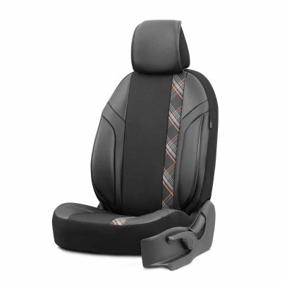 Bilsædeovertræk sæt OTOM HORIZON 1805 ORANGE 3-ZIP