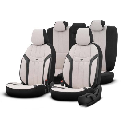 Bil sædeovertræk sæt OTOM SWAN 503 BEIGE 3-zip