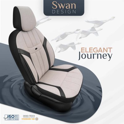 Bil sædeovertræk sæt OTOM SWAN 503 BEIGE 3-zip