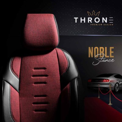 Bil sædeovertræk sæt OTOM THRONE 103 RØD 3-ZIP