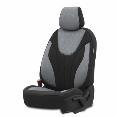 Bil sædebetræk sæt OTOM RUBY 1202 GRÅ/BLÅ 3-ZIP