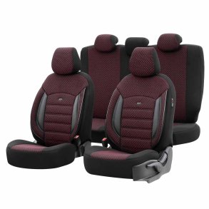 Bilsædeovertræk sæt OTOM SPORT PLUS 103 BURGUNDY NZ