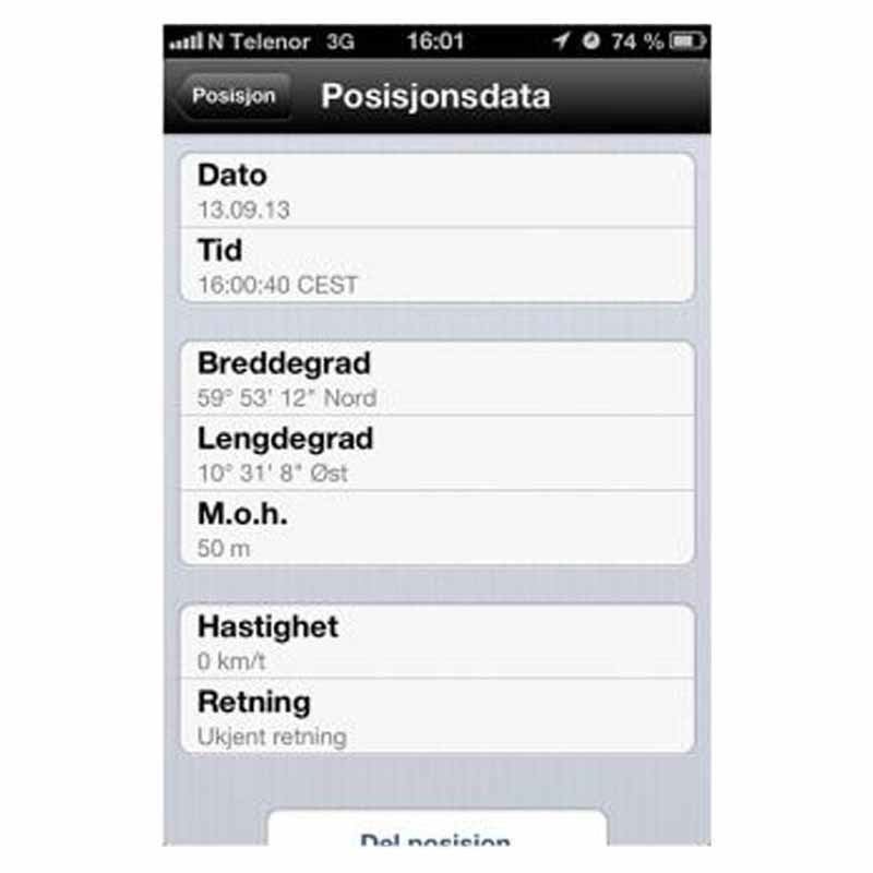 Defa tracking af bilen via GPS