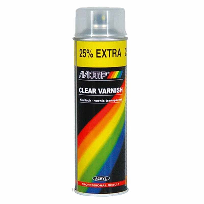 Klarlak i hjglans spray Motip 400 ml