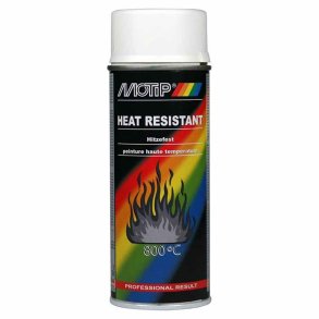 Varmefast maling 800gr. 400 ml. hvid