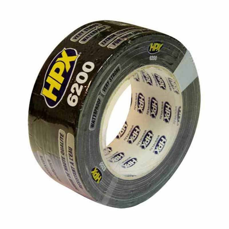 Gaffatape sort 50 mm x 25 m HPX