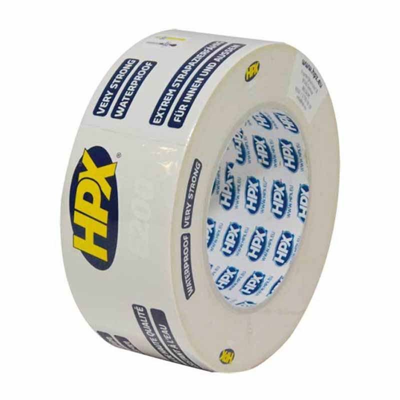 Gaffatape hvid 50 mm x 25 m HPX