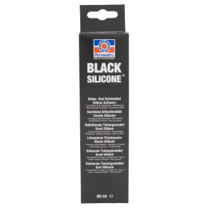 Silicone lim sort 80 ml.