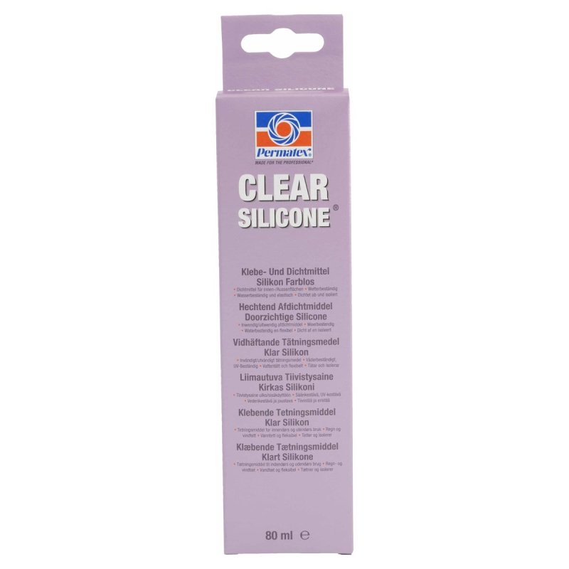 Silicone lim klar 80 ml.