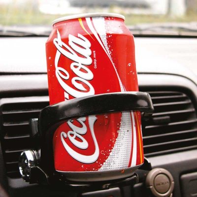 Flaskeholder til ventilation sort/krom